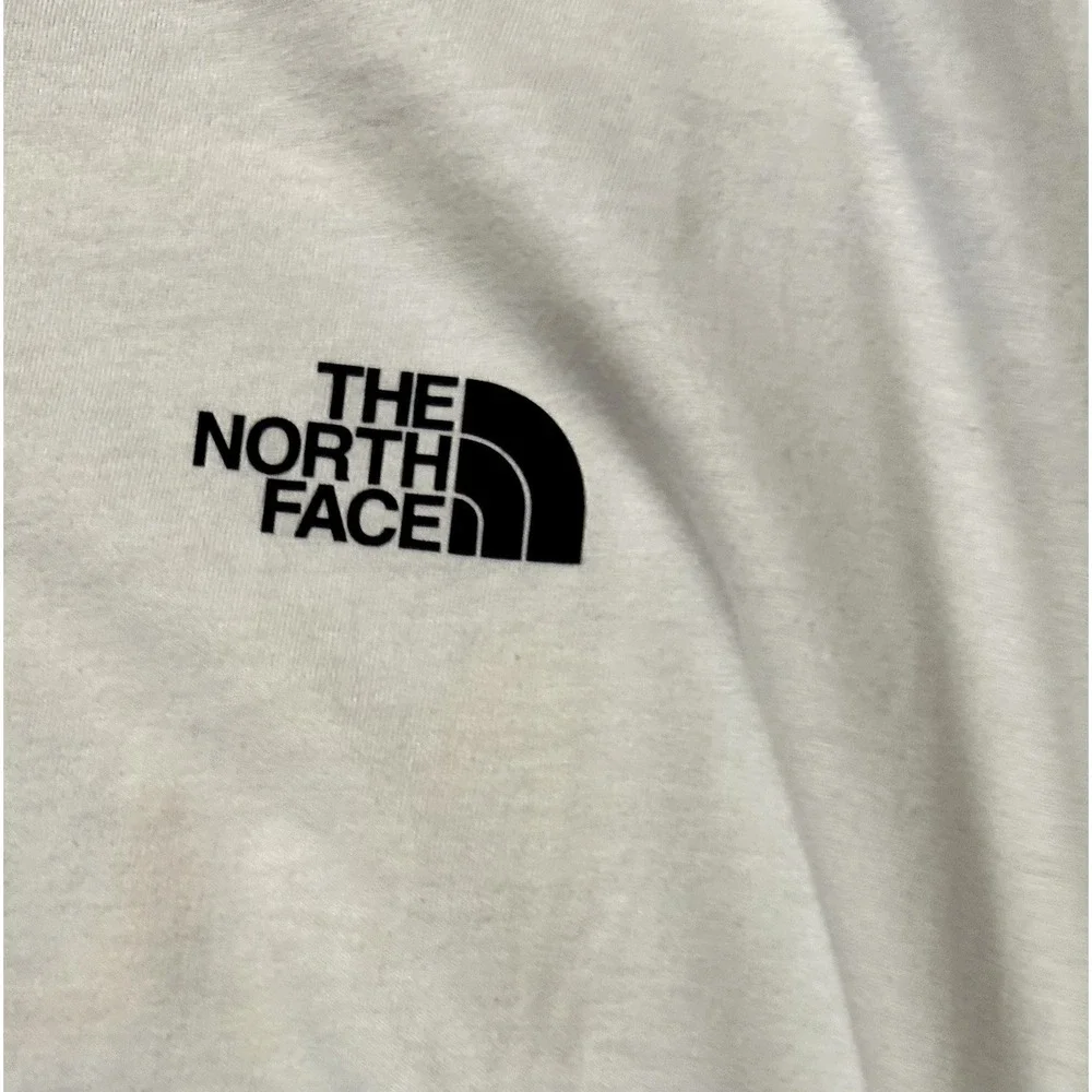 The North Face Circular Design Men's 2XL White Short Sleeve T-Shirt (R2)